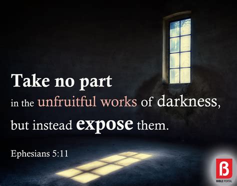 ainfuldeeds|What does it mean to expose the works of darkness (Ephesians。